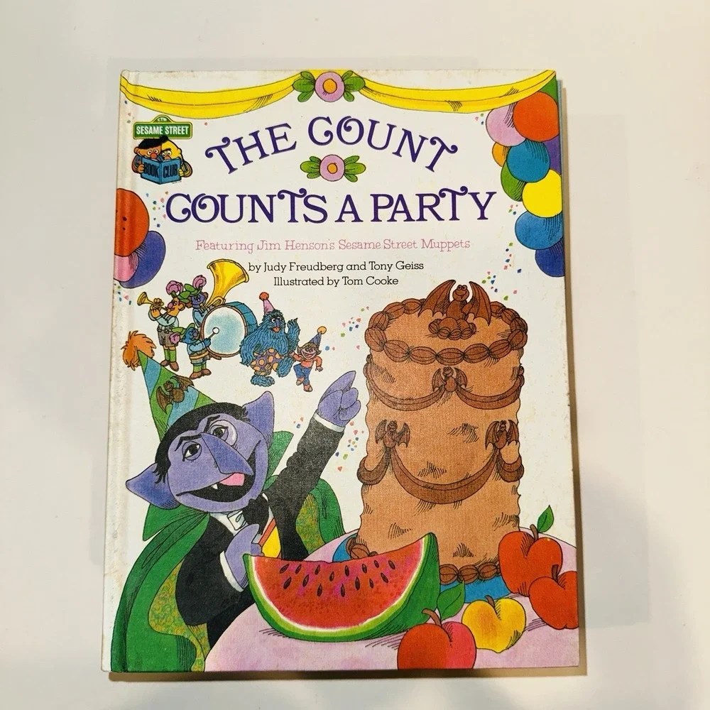 Vintage Sesame Street Book Club Hardcover Lot of 8 - Grover, Big Bird, The Count
